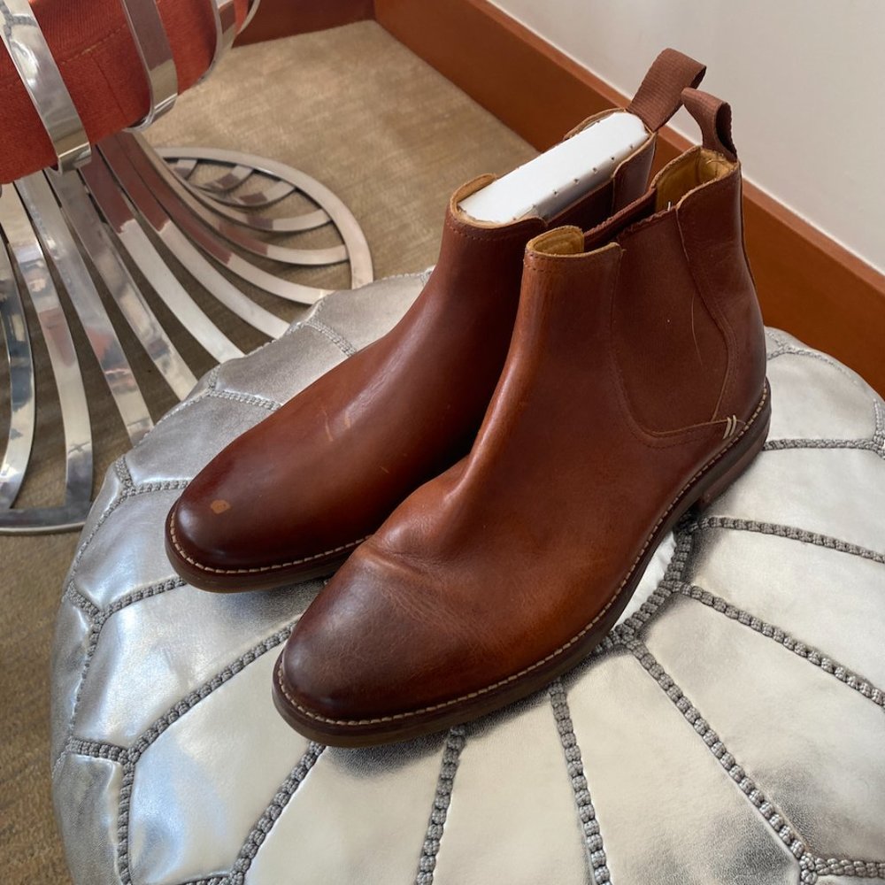 Sperry Men's Gold Cup Chelsea Exeter Boots Brown Leather